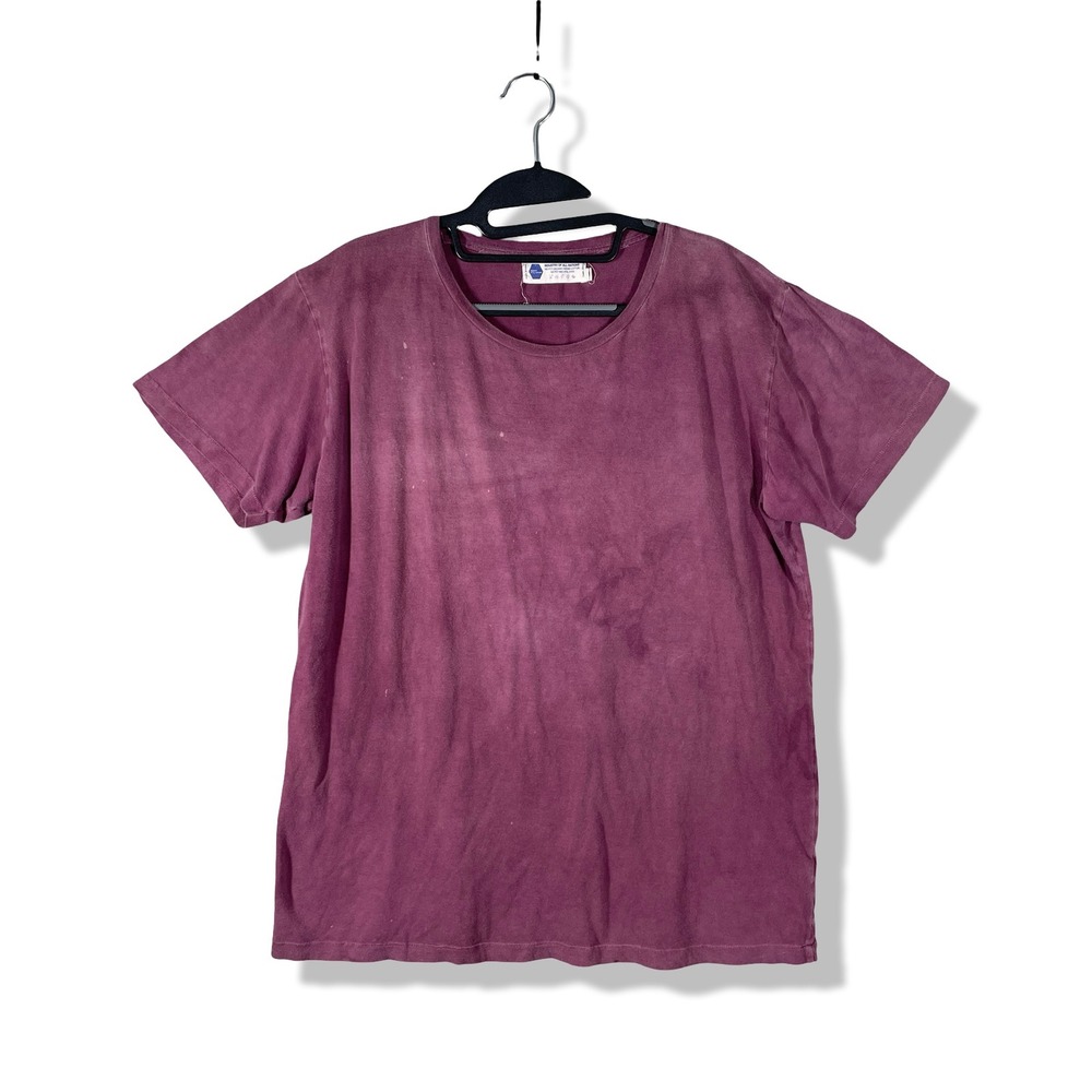 Industry of All Nations T-Shirt Mens M Organic Cotton Natural Dye Acid Wash